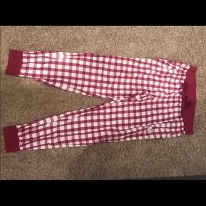 Ivory ella red and white pajama pants